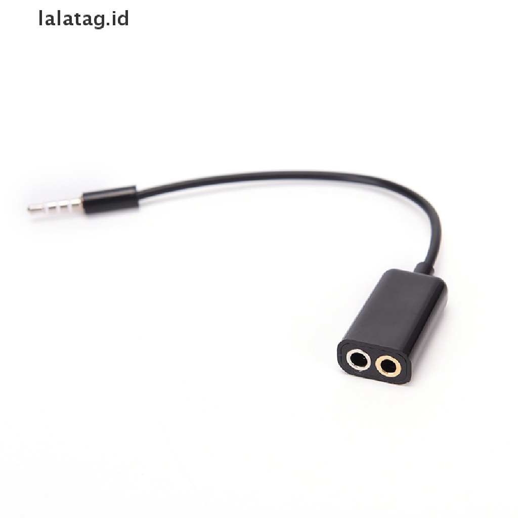 (Flyag) Adaptor Splitter jack Audio 3.5mm Bentuk Y Untuk Headphone / Mic