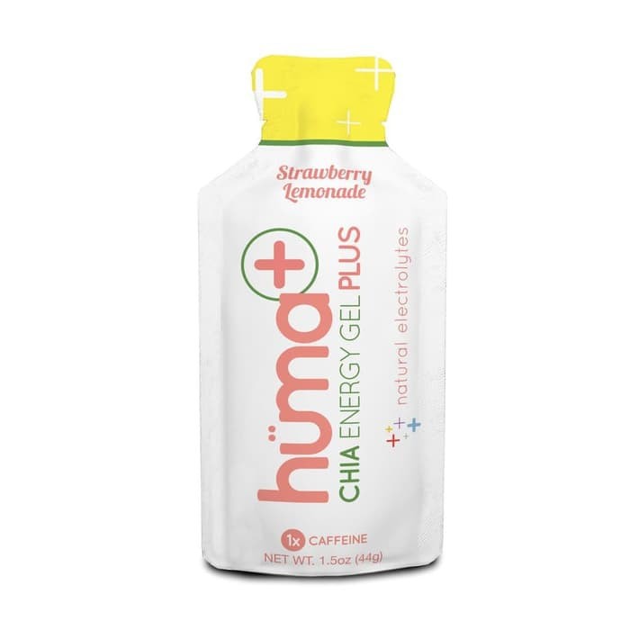 Huma CHIA PLUS Energy gel Strawberry Lemon CAFFEINE 25mg ELECTROLYTES