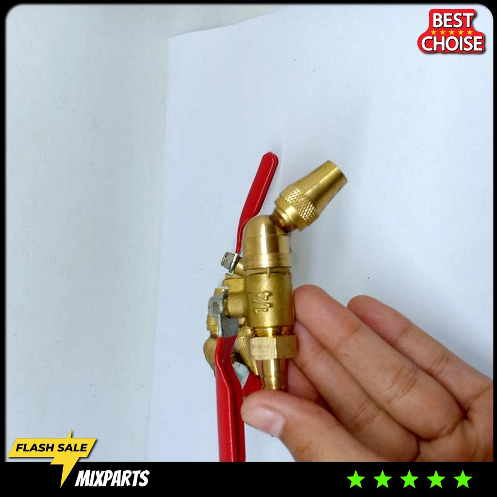 Nozel Nozzle Jet Cleaner Bengkok / Kran Steam Ujung Bengkok Set