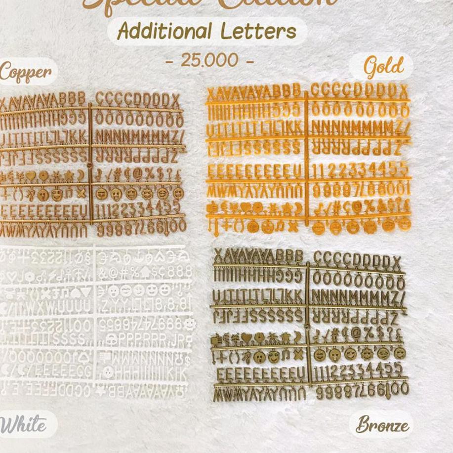 

6NM★ GUGUGAGA | Felt Letter Board Tambahan Letter Set / Huruf Tambahan Papan Nama Oke Price