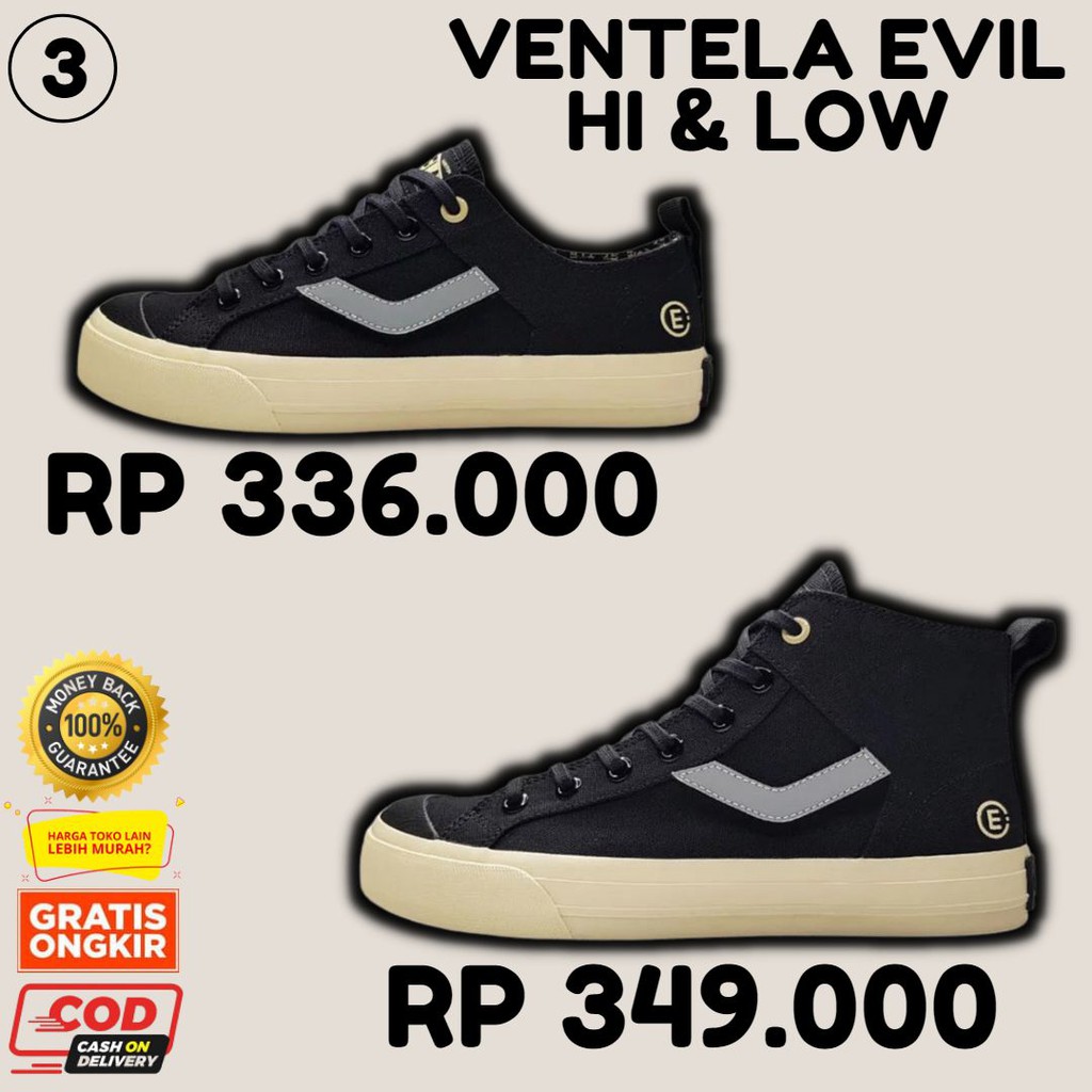 Sepatu Ventela x Evil x Gading ALL IS WELL High Low | Shopee Indonesia