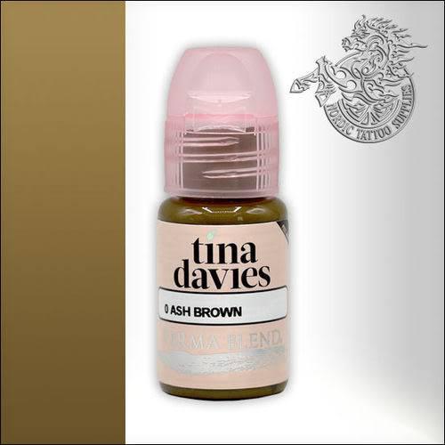 TINA DAVIES SULAM ALIS BIBIR EYELINER PERMABLEND X TINA DAVIES - Ash Brown ORIGINAL MADE IN USA 15ML