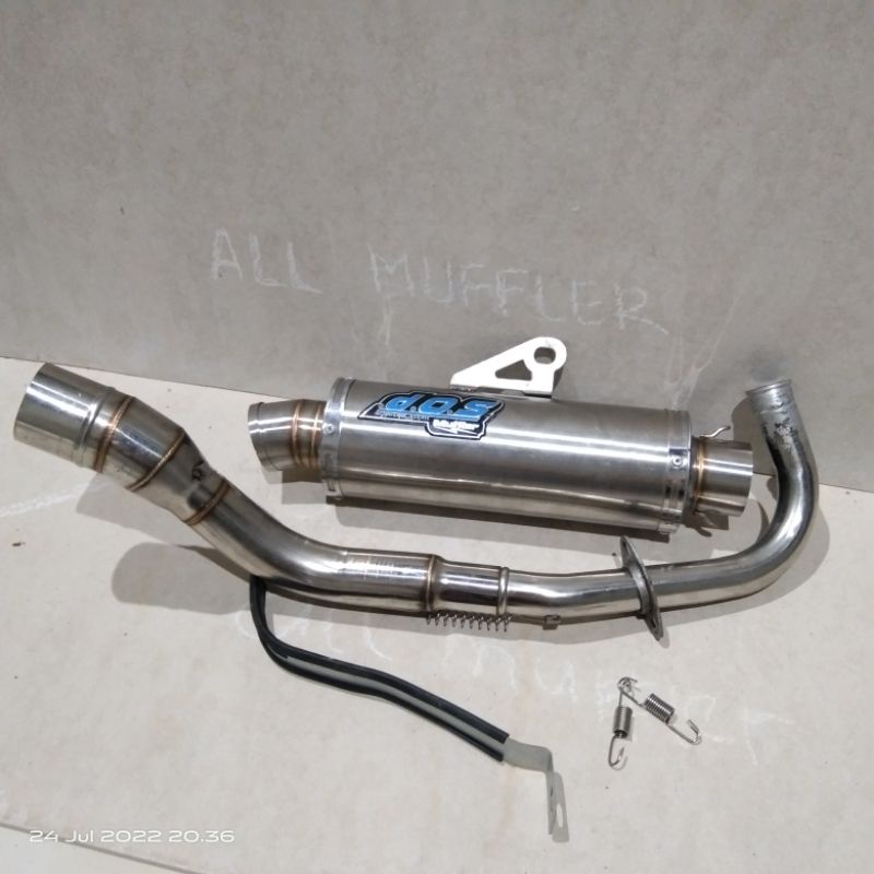 Knalpot Racing DOS Bulat Cantol Beat