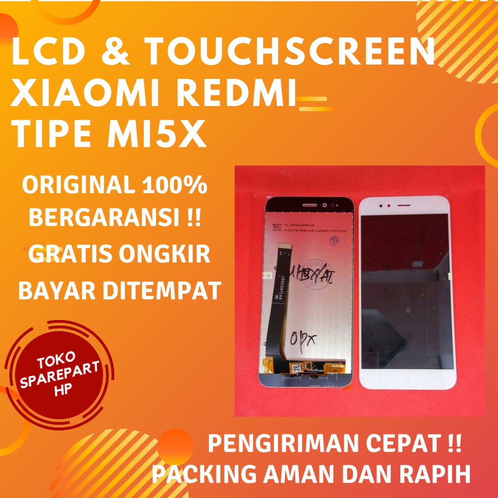 Fullset Layar Lcd Xiaomi MI5X Ori Lcd dan tc Hp xiaomi Redmi MIA1 Original