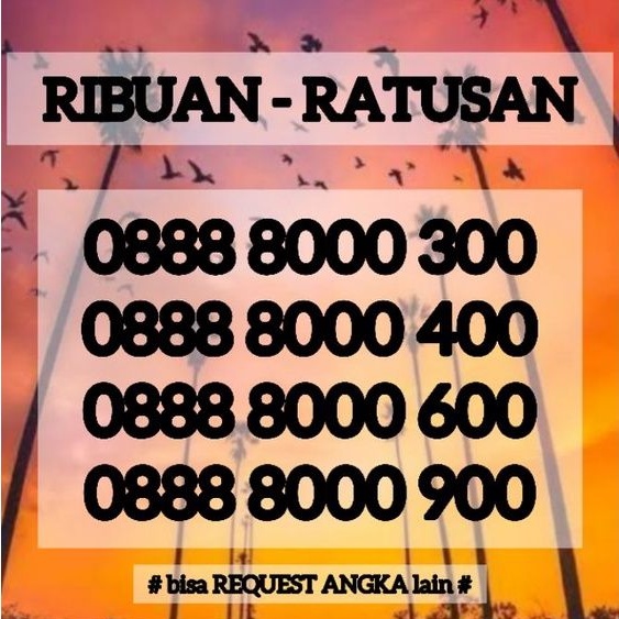 NOMOR CANTIK SMARTFREN RIBUAN RATUSAN