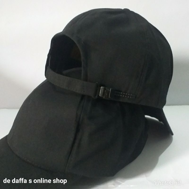 Topi baseball unisex ( pria wanita ) warna hitam polos murah bagus