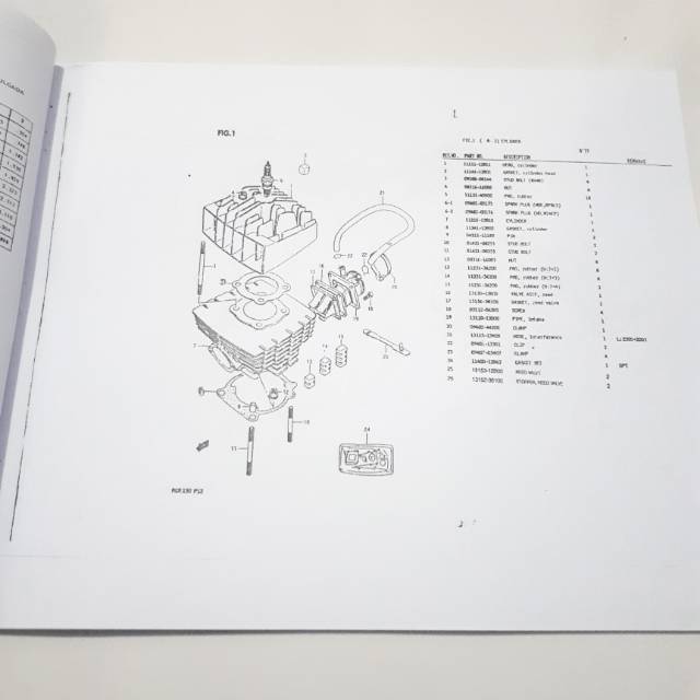 Buku parts catalog Suzuki RGR 150 1991 part katalog catalogue foto copy RGR150 RG R Sprinter