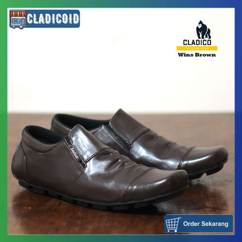 SEPATU SLIP ON FORMAL PRIA KERJA KANTORAN CLADICO WINS ORIGINAL