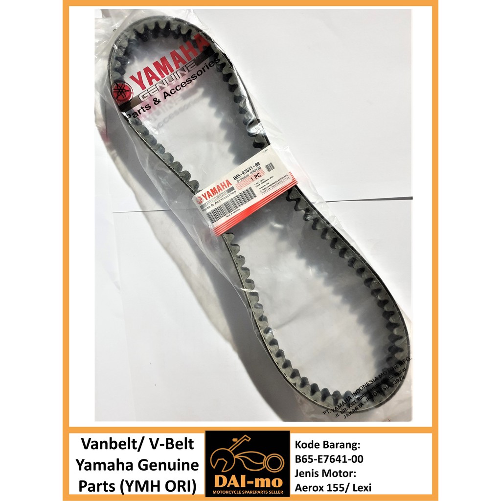 Vanbelt Aerox 155/ Lexi Yamaha Asli B65-E7641-00 Vbelt van belt v belt v-belt YMH Ori