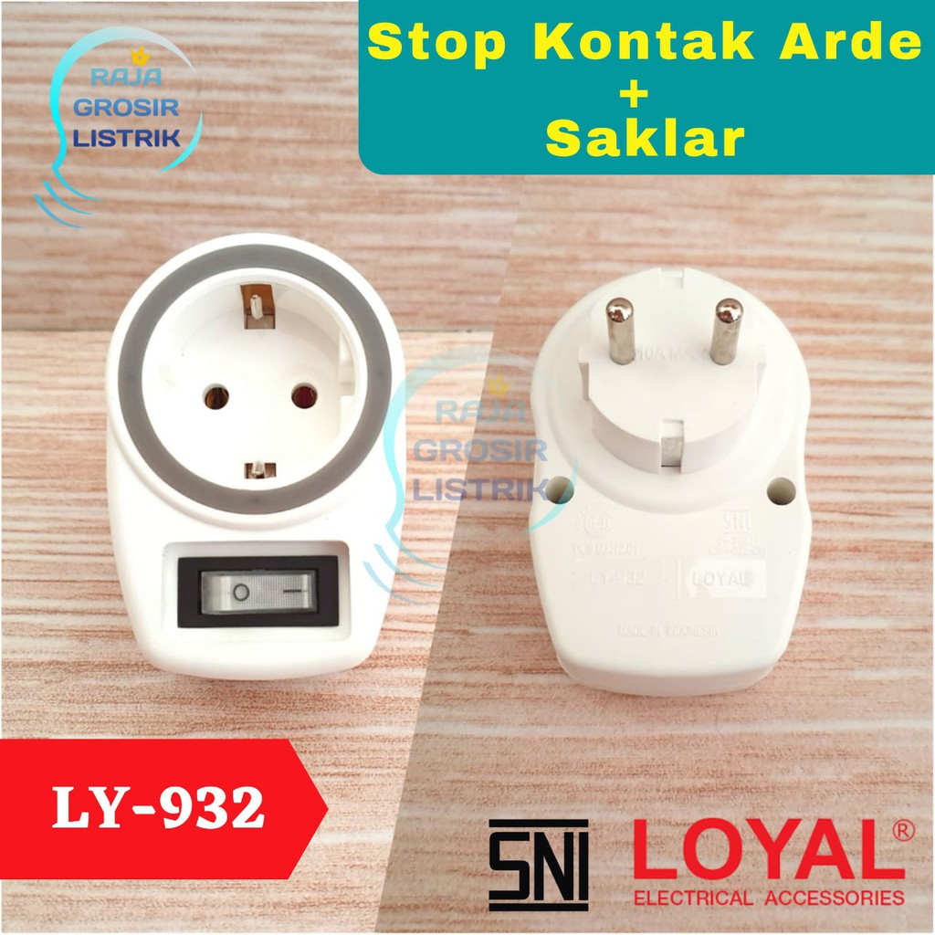 Stop kontak Arde Loyal + Saklar LY 932 SNI