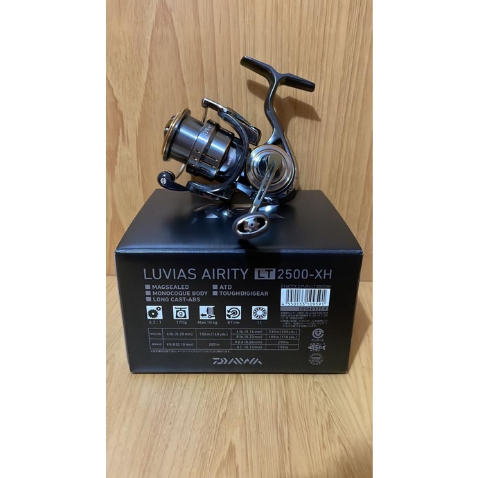 Reel Spinning Daiwa Luvias Airity LT 21 1000S, 2500, 3000-XH, 4000-CXH