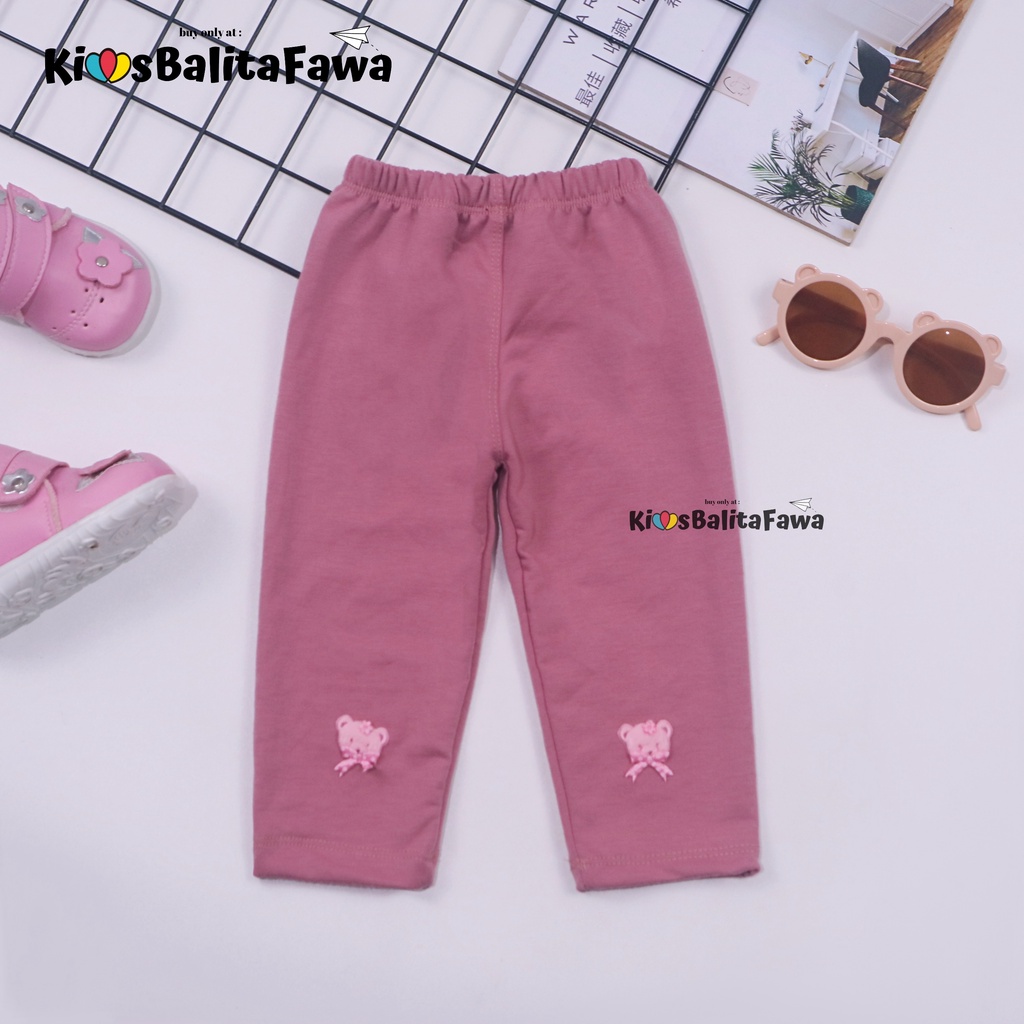 Legging Boneka uk Bayi - 4 Tahun / Pants Panjang Anak Perempuan Bahan Kaos Premium Tebal Leging Lejing Laging Polos babycinnamon