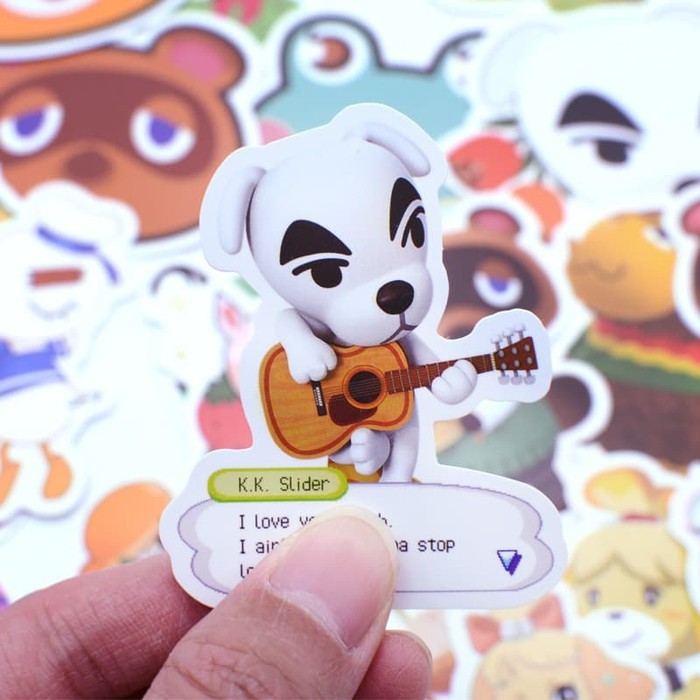 

50 pcs stiker animal crossing kk nintendo switch