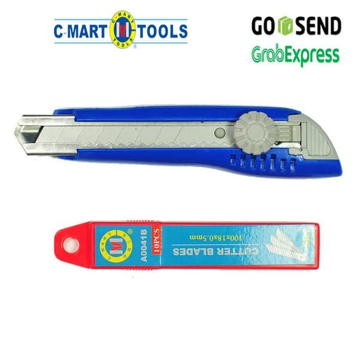 

CA0004+10 Cmart Utility cutter set with 10 pcs extra blade tube