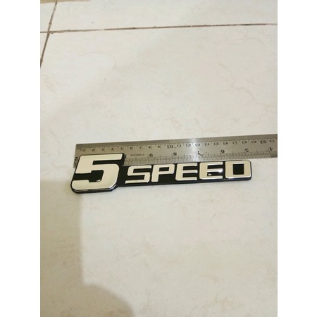 Emblem Tulisan 5speed Speed Taft Rocky Feroza Hiline Berkualitas