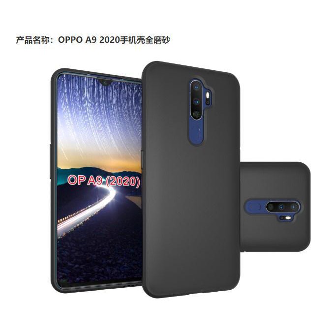 OPPO A9 2020 Softcase Silikon Silicon New Black Case Cover Sarung Hp