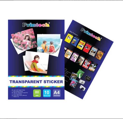 Kertas Foto Photo Paper Printech Transparent Sticker A4 80g - 02026