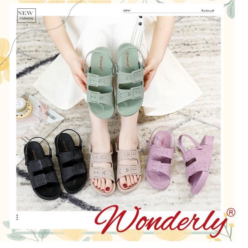 2027-5 [WONDERLY] Sandal Wanita 2 in 1 Jelly / Sendal Wanita Wonderly / Sandal Selop Karet / Sandal Tali 2 / Sandal Ban 2 / Sandal Ikat / Sandal Sepatu Karet