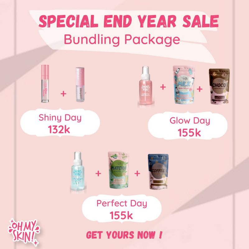 OHMYSKIN PROMO BUNDLING PACKAGE (FREE KUAS/SPATULA)