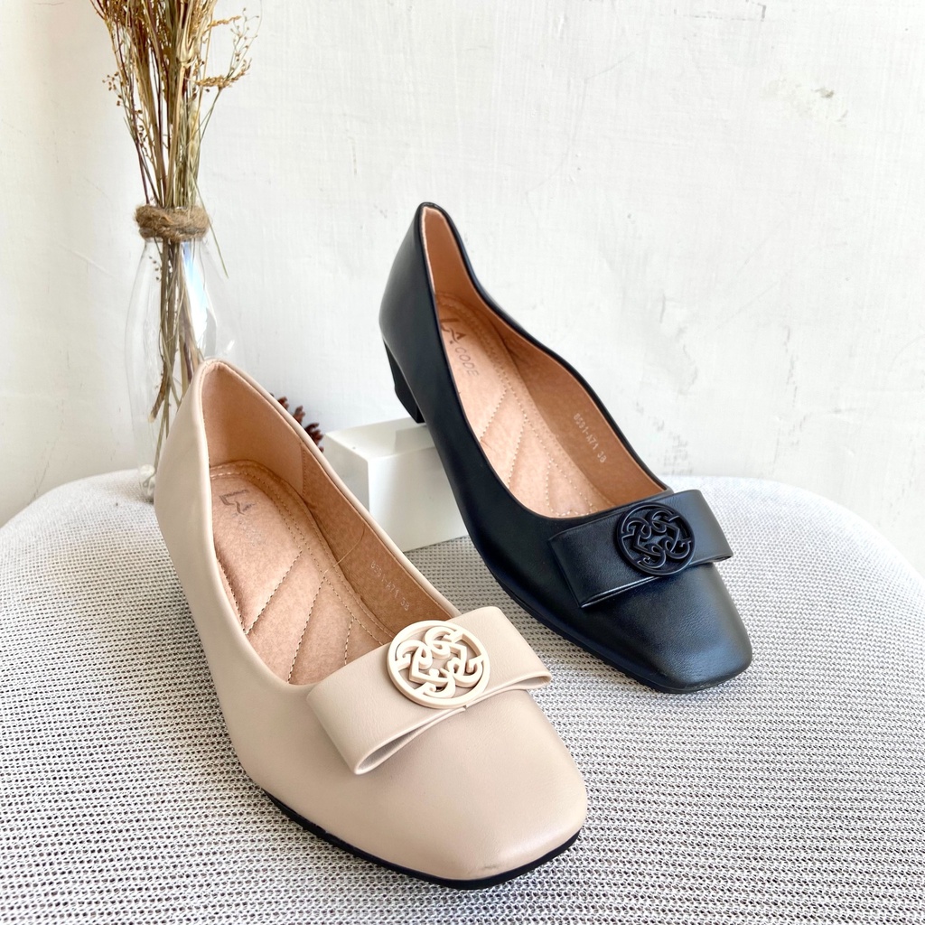 Lacode Shoes Flat Shoes Sepatu Pansus Sepatu Wedges Wanita Import