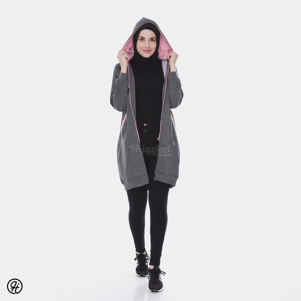HIJACKET® ORIGINAL BASIC BLACK JAKET WANITA JAKET MUSLIMAH HIJABER PERTAMA DI INDONESIA-3