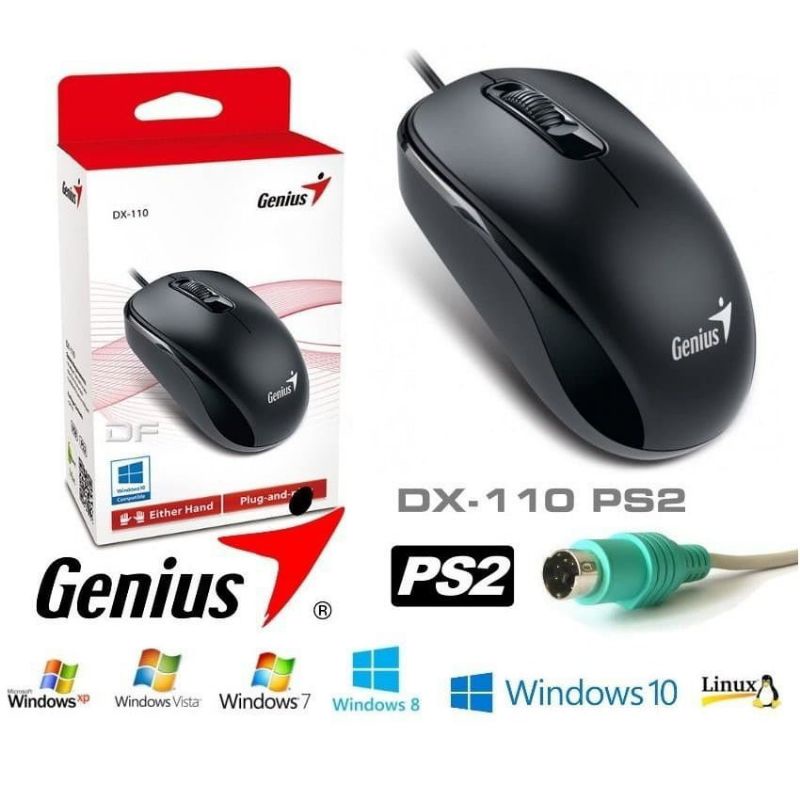 Mouse Genius DX110 PS2 (Colokan PS2 / bulat)