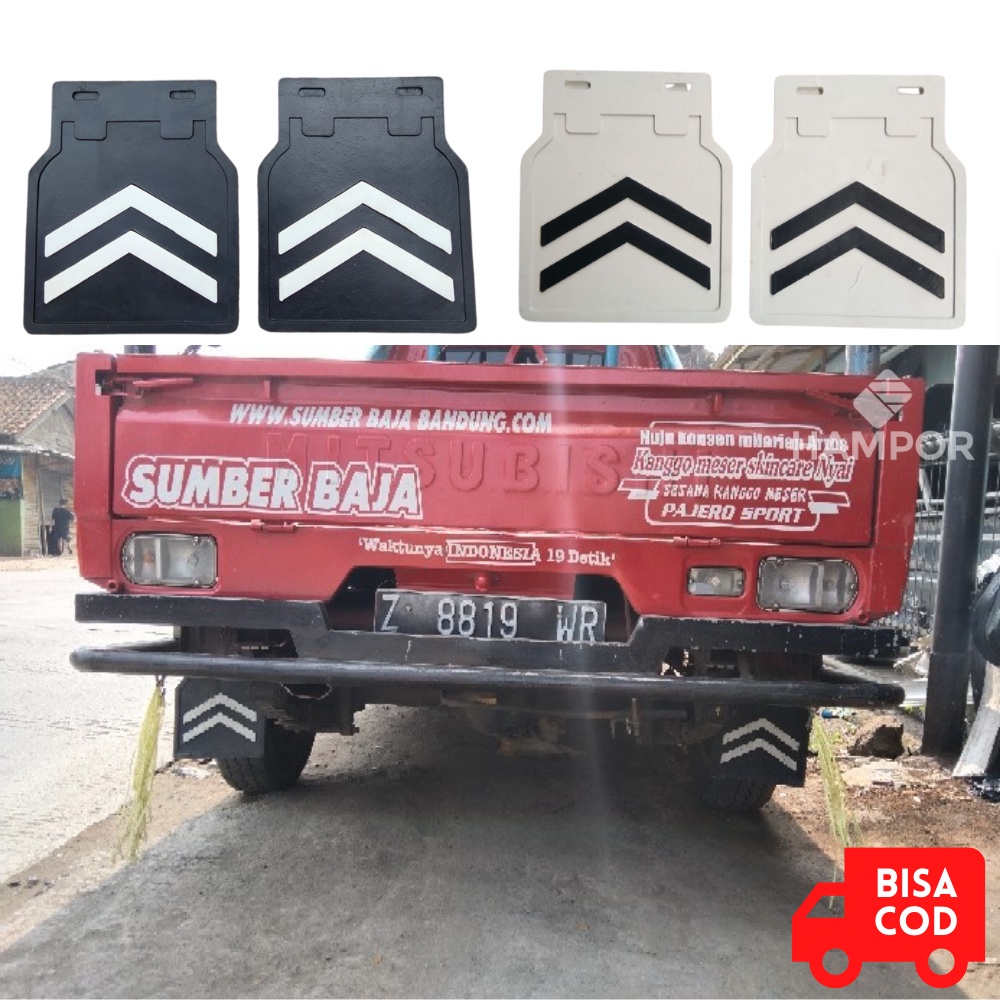 Ceceret Karpet Karet Lumpur Mobil Pick Up / Mudguard Mobil Penahan Lumpur Mobil Universal / Spakbor 