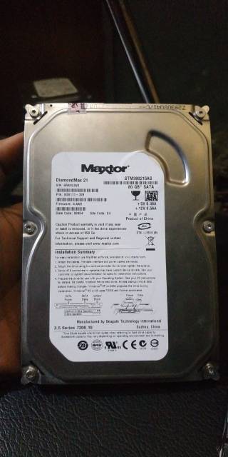 Harddisk pc 80gb sata