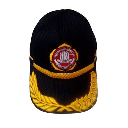 TOPI FULL JARING KARANG TARUNA HITAM PADI KAPAS