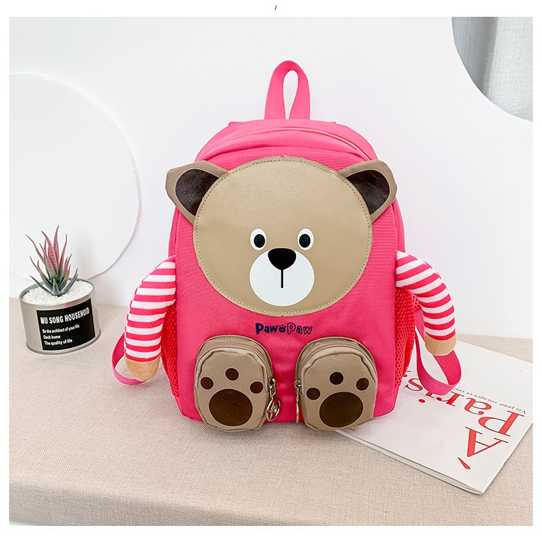 HappyOliver BEAR PAWPAW RANSEL import anak resleting backpack anak laki tas ransel anak tas sekolah paud