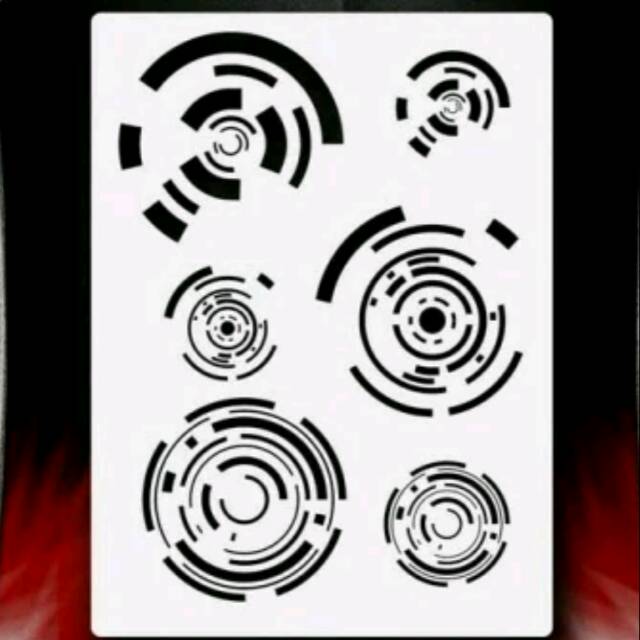 

Stencil airbrush techno