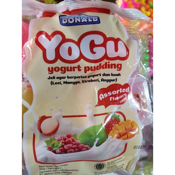

yogu yogurt pudding agar-agar donald isi 10pcs