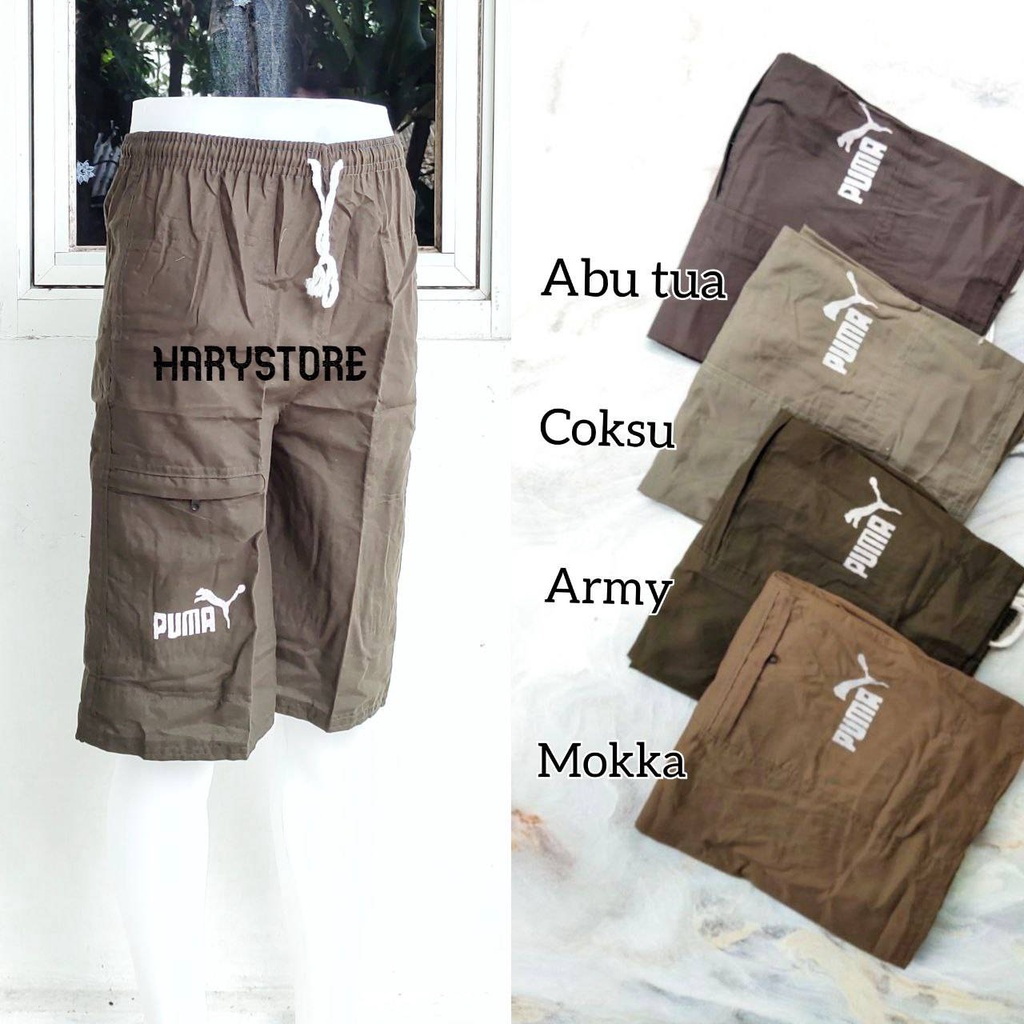 EN 04- Celana Pendek kolor bawah lutut 7/8 pria santai kolor laki laki murah / celana harian cowok
