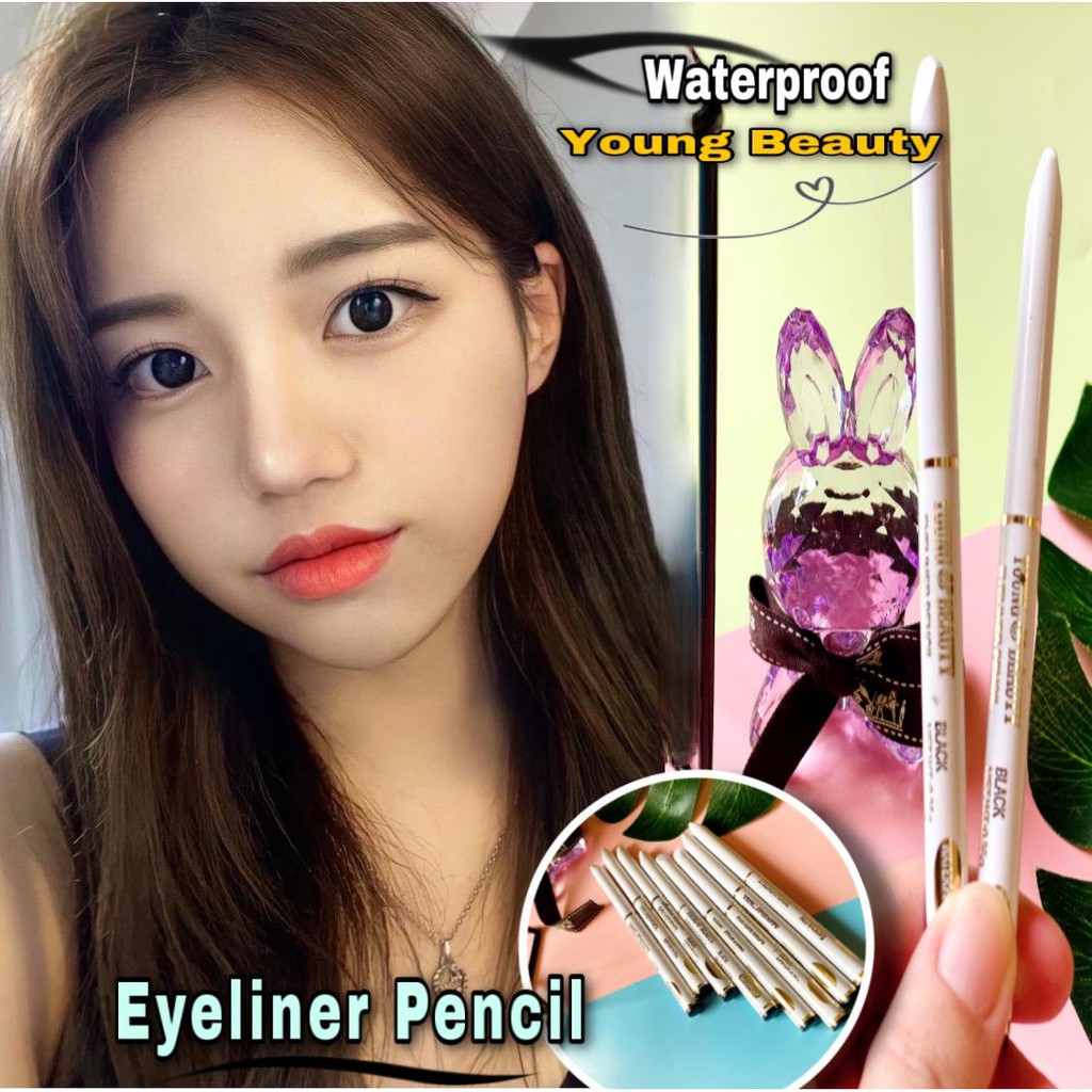 EYELINER YOUNG AND BEAUTY WATERPROOF HITAM ASLI