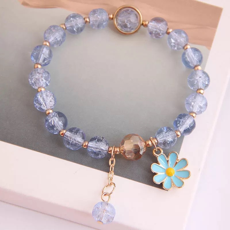 Gelang Kristal Daisy Gaya Korea Untuk Wanita