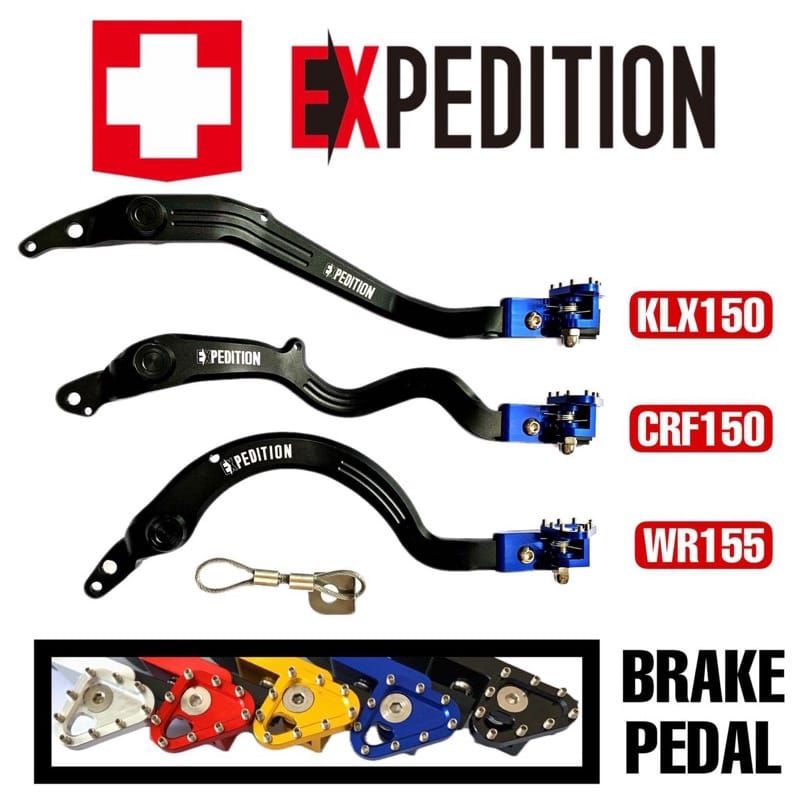 BRAKE PEDAL TUAS REM PIJAKAN KAKI CRF 150/PEDAL REM EXPEDITION CRF 150L KLX 150 WR155