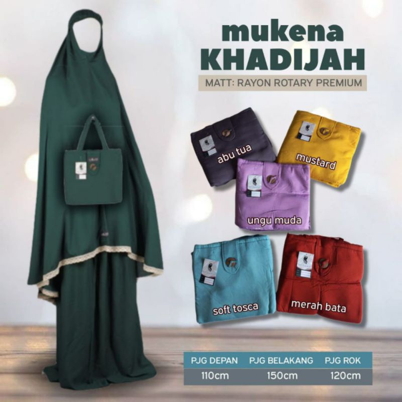MUKENA DEWASA POLOS | MUKENA KHODIJA RENDA | MUKENA POLOS RENDA