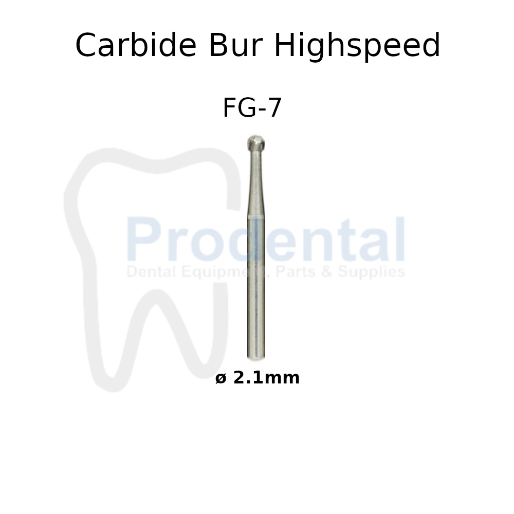 Bur tulang carbide tungsten bur gigi metal highspeed round fissure FG7