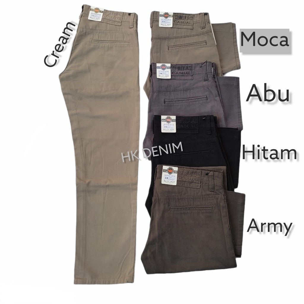 Celana Kanvas Panjang Standar Celana Panjang Pria Original BILLY JAZZ Kualitas