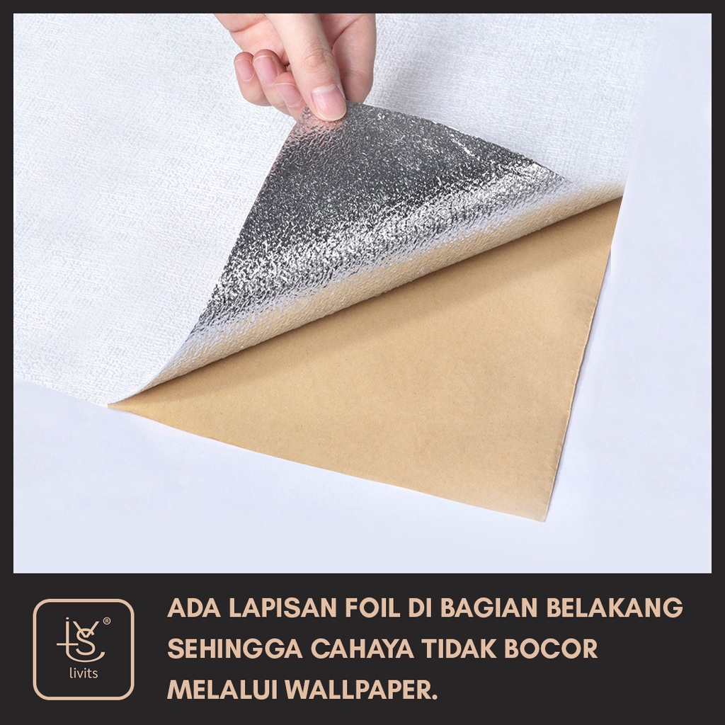 WALLPAPER MOTIF UKIRAN HIGH QUALITY | XPE FOAM WALLPAPER DENGAN LAPISAN FOIL | WALLPAPER STICKER TEMPEL