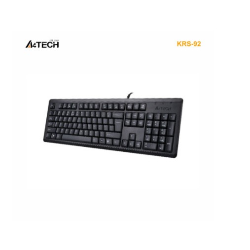 Keyboard a4tech wired usb 2.0 Natural-A 104 key round edge silent krs-92 krs92