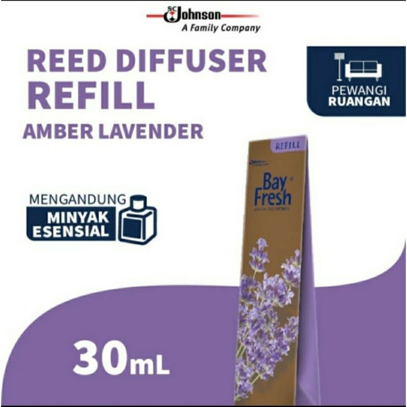 Bay Fresh Reed Diffuser Refill Pengharum Ruangan Lavender 30ml