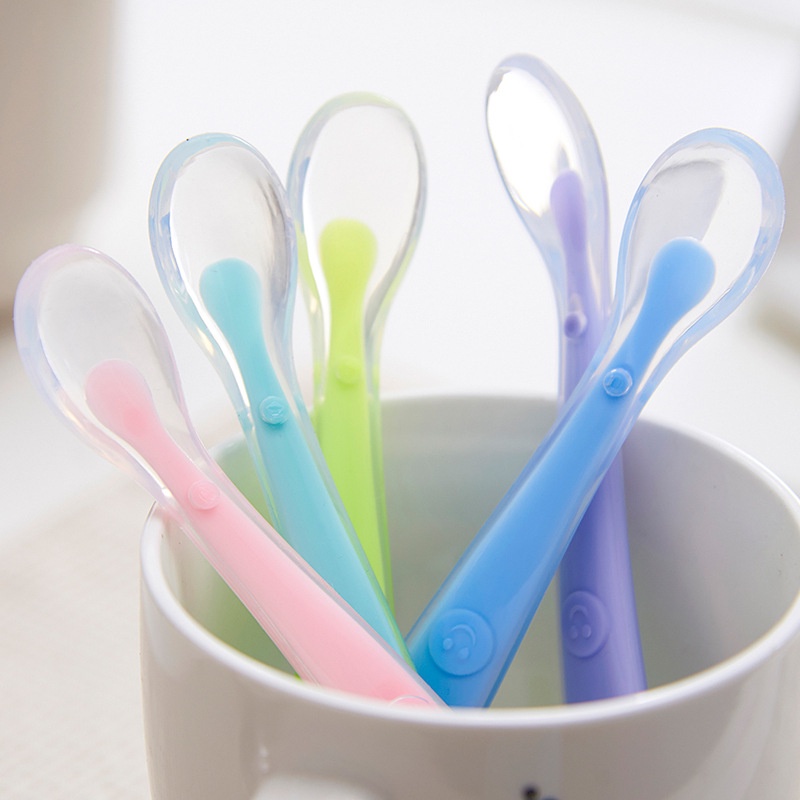 Sendok silikon bayi alat mpasi makan bayi baby spoon silicone