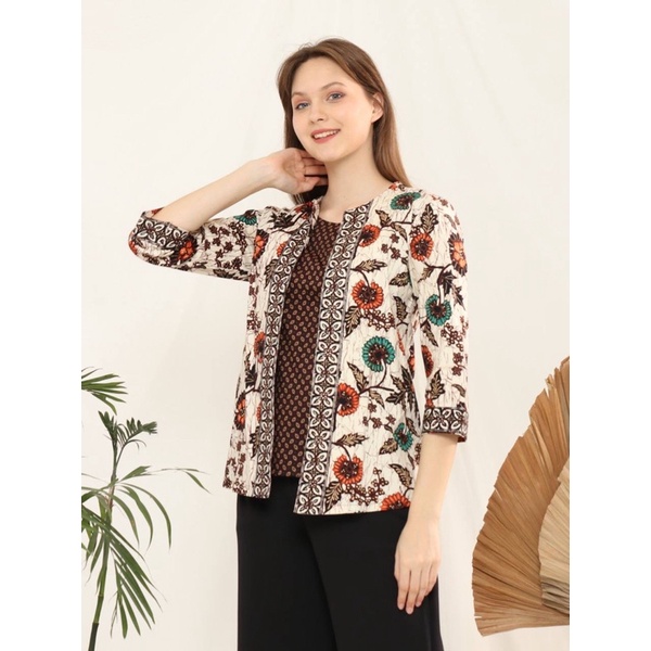 Atasan Batik 242 ALA/ Blouse Batik Wanita Modern