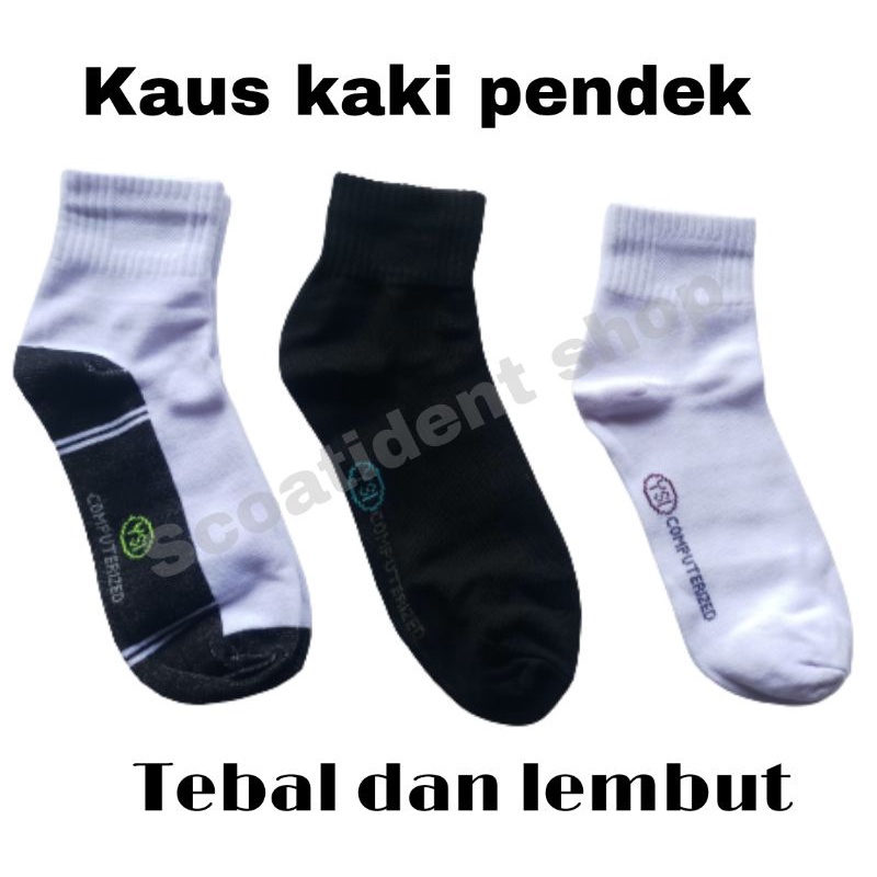 Kaos kaki polos pendek ukuran JUMBO dan bahan lebih TEBAL bisa pria dan wanita