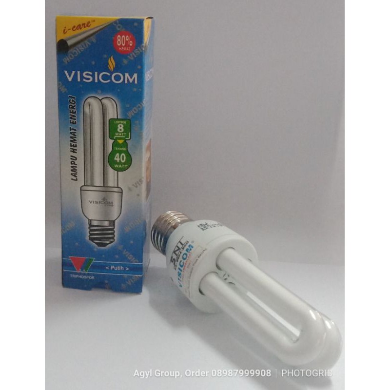 lampu PLC VISICOM 2U 8 Watt