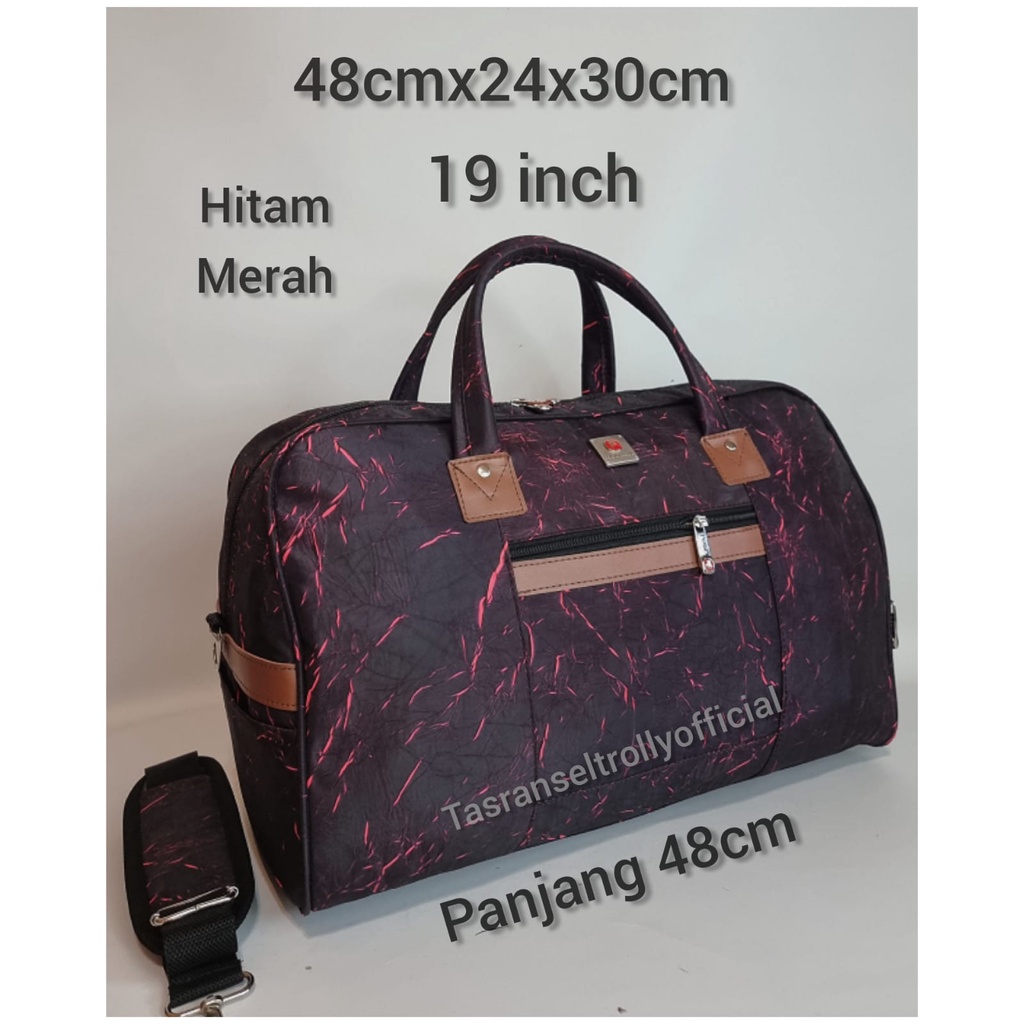 Tas Pakaian Travel Bag Polo Interclub 48cmx24x30 medium size original