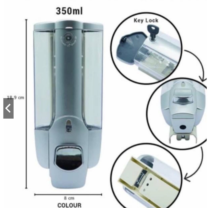 Dispenser  Sabun Tempat Sabun Cair Single dan Double With Key Lock ORIGINAL.