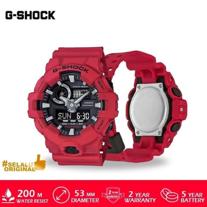 Casio G-Shock GA-700-4ADR / GA 700 4ADR / GA700 ORIGINAL Termurah