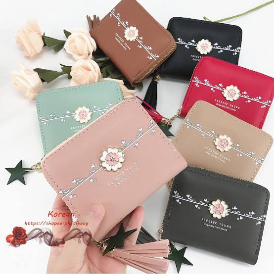 Bisa COD DOMPET KARTU DOMPET IMPORT  WOMEN WALLET WANITA Dompet Import MURAH Dompet Kartu Card